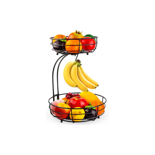 Auledio Iron 2-Tier Fruit Vegetables Basket